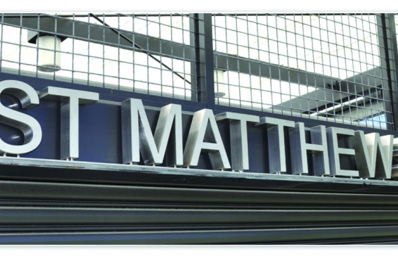 st-mathews-sign-installed